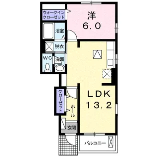 モンテ グランデ Ⅰ【1階】の間取り