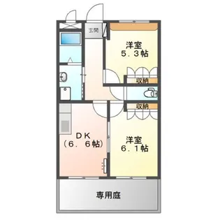 ヴィラ・ルーエン【1階】の間取り