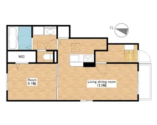 滋賀県近江八幡市馬淵町【アパート】の間取り