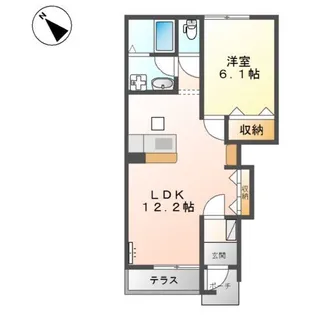 プランドール【1階】の間取り