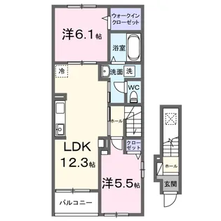 GREENAWAYⅡ【2階】の間取り