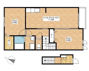 リクソーレⅡ【2階】の間取り