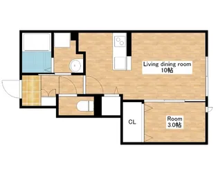 滋賀県野洲市市三宅【アパート】の間取り