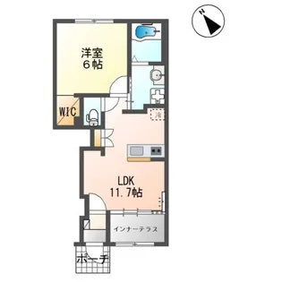 グランドソレーユⅡ番館【1階】の間取り