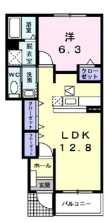 パインビレッジ90【1階】の間取り