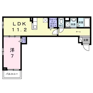 ウエスト レイク【2階】の間取り