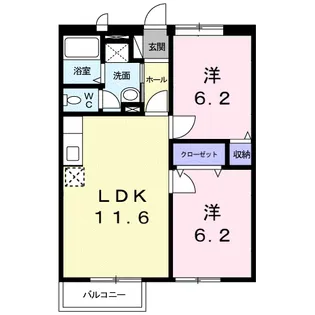ルミエール梓【2階】の間取り