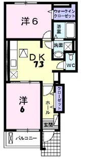 ジェルメ フルール【1階】の間取り