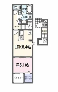アップフィールド 共栄 Ⅲ【2階】の間取り