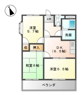 アメニティ21【1階】の間取り