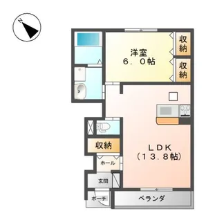 メゾン ティエード【1階】の間取り