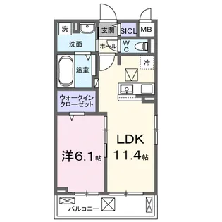 フルール近江【1階】の間取り