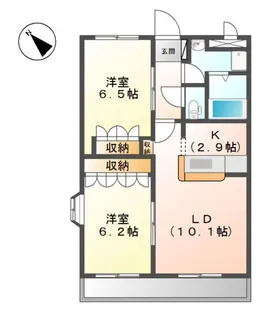 クレシア【2階】の間取り