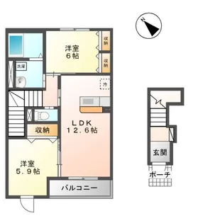 ルミエール【2階】の間取り