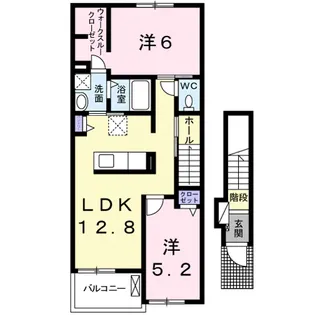 ルピコン 中小森【2階】の間取り