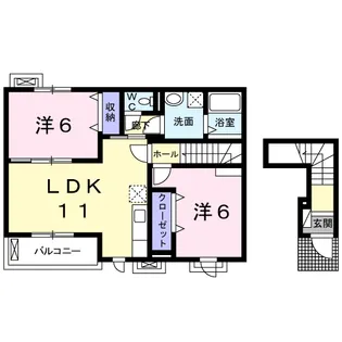 ラズベリー ドリーム【2階】の間取り