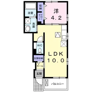 ブローテ【1階】の間取り