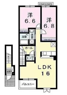 イーストガーデン【2階】の間取り
