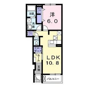 エスポワール【1階】の間取り