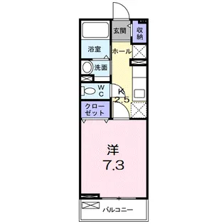 ベルリネッタ.224【2階】の間取り