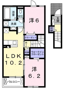 セレッソⅣ【2階】の間取り