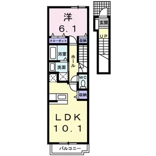 コータ・コート F【2階】の間取り