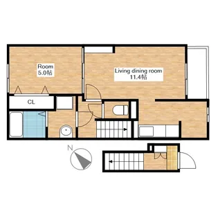 パルボナール【2階】の間取り
