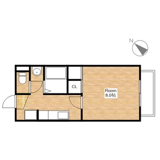 スカイコート【1階】の間取り