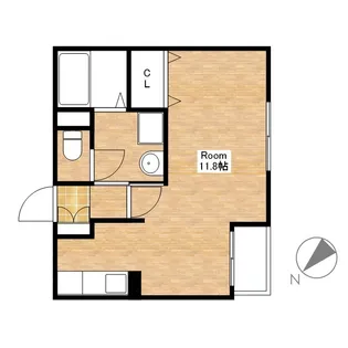 シャトレー参番館【1階】の間取り