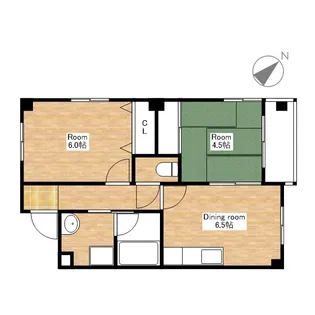 レイクランド第6ビル【3階】の間取り