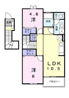 サンパティーク メゾン【2階】の間取り