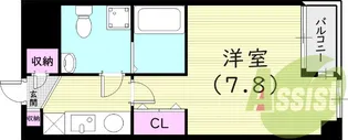 セレニテ甲子園Ⅰ【1階】の間取り