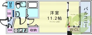 セレニテ甲子園Ⅰ【4階】の間取り