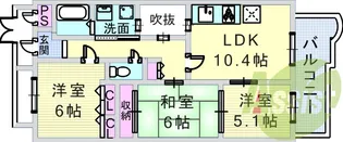 KDXレジデンス夙川ヒルズ3番館【3階】の間取り