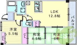 ソアール門戸荘【5階】の間取り