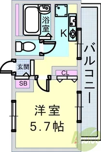夙川ハイツ・AIOI【2階】の間取り