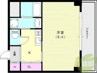 ラ・コピエ南塚口【1階】の間取り
