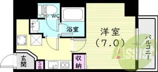ディア西宮ステーションフロント【5階】の間取り