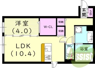 Brama甲東【2階】の間取り