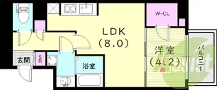 S-FORT西宮【9階】の間取り