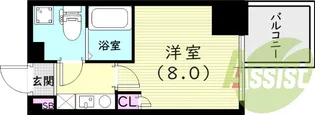 S-FORT西宮【7階】の間取り