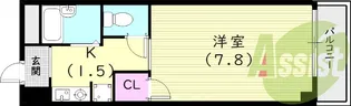 ドムール若山【3階】の間取り