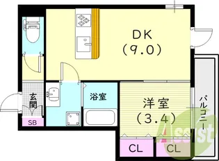 CLⅡ【1階】の間取り