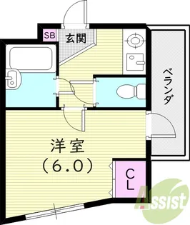 ステラハウス15【1階】の間取り