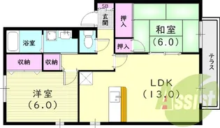 ASAHI 21 CENTURY【2階】の間取り