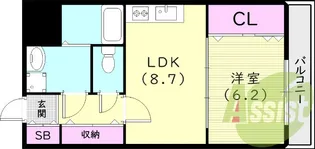 フレシール【1階】の間取り