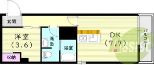 ディアコート西宮北口【2階】の間取り
