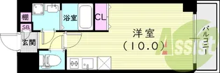 ラビット・ビル【4階】の間取り