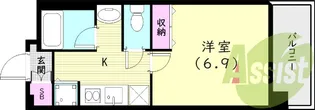 アプリーレ西宮武庫川【5階】の間取り