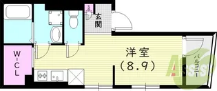 レジデンス西宮呉羽【1階】の間取り